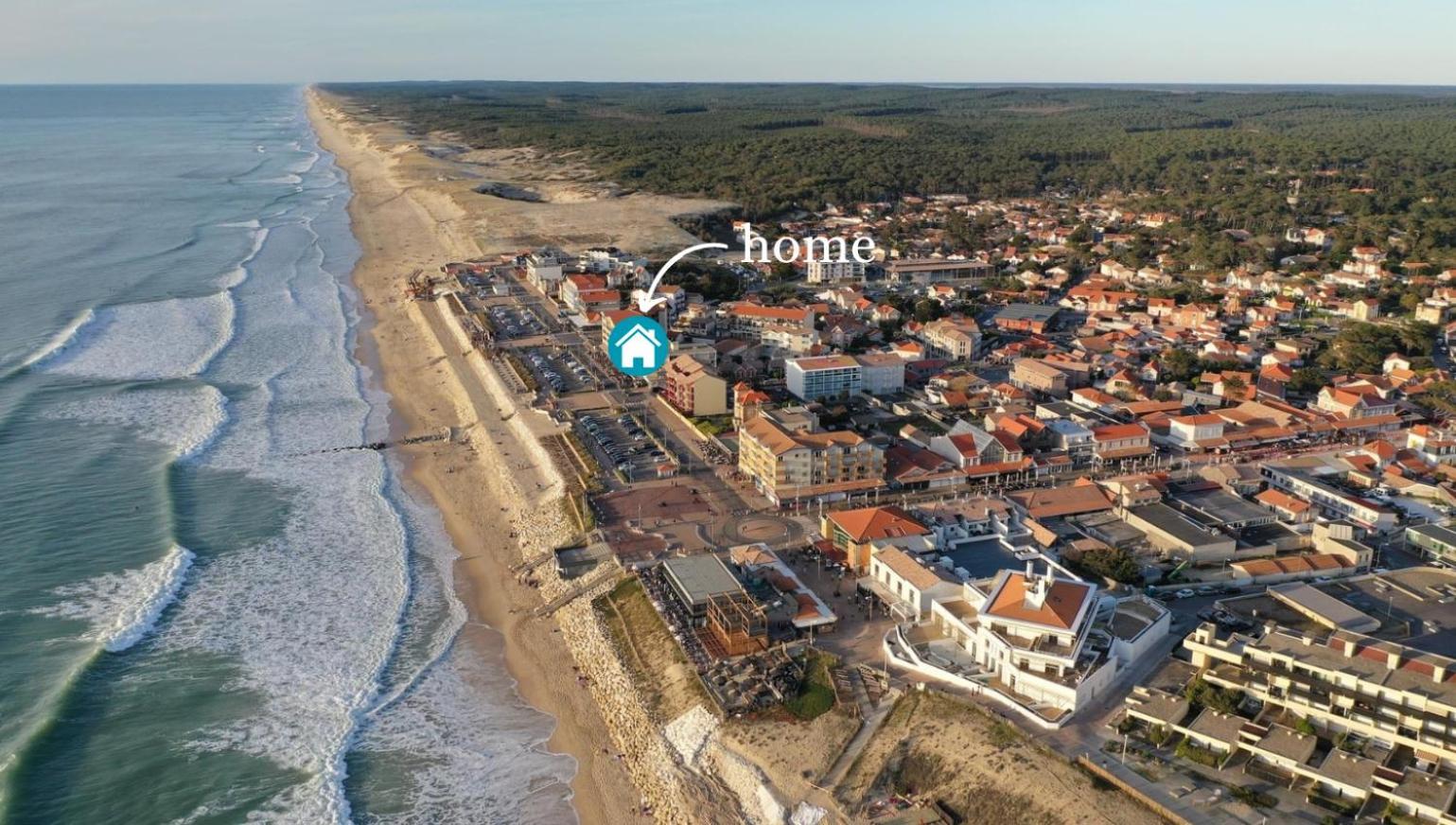 Studio Vue Imprenable Sur Ocean Lacanau Esterno foto